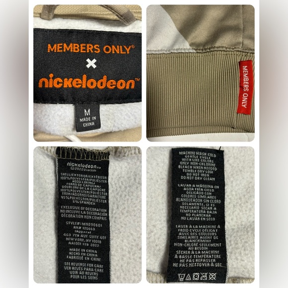 Members Only Nickelodeon Mash Up Pullover Hoodie-Hey Arnold SpongeBob Rugrats M - Picture 12 of 16